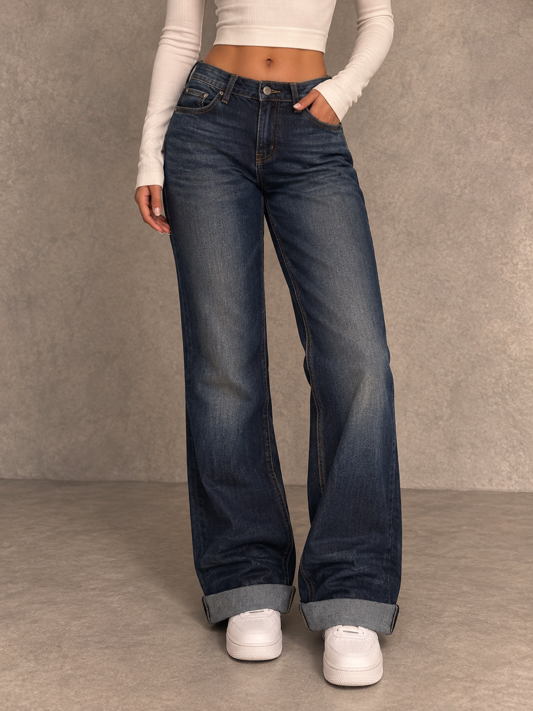 Levi Strauss Signature Jeans Dunkelblau | Modern Slim Boyfriend | Dark Denim