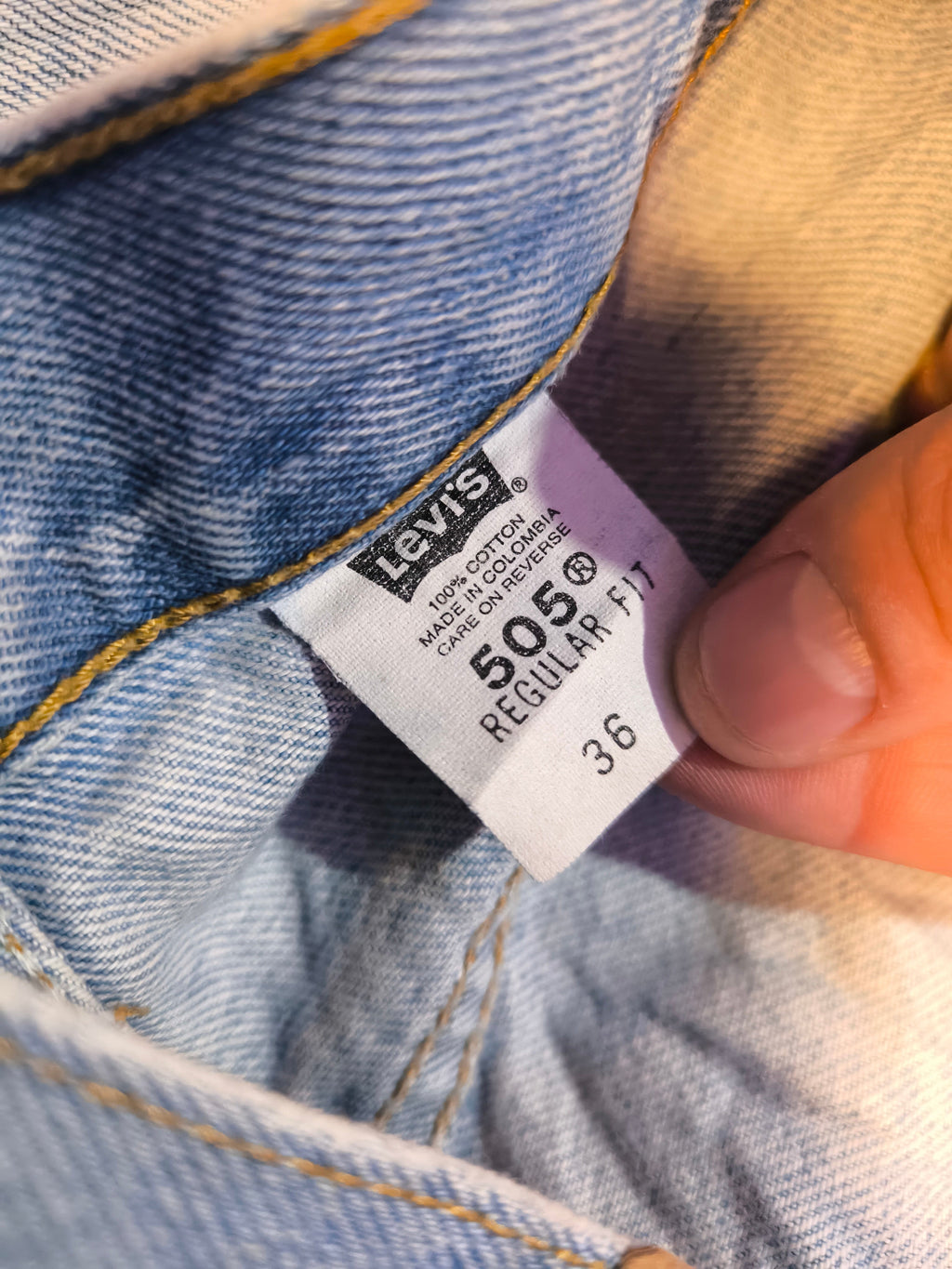 Levi’s 505 Jeans Shorts W36 Hellblau | Regular Fit Denim Vintage Style