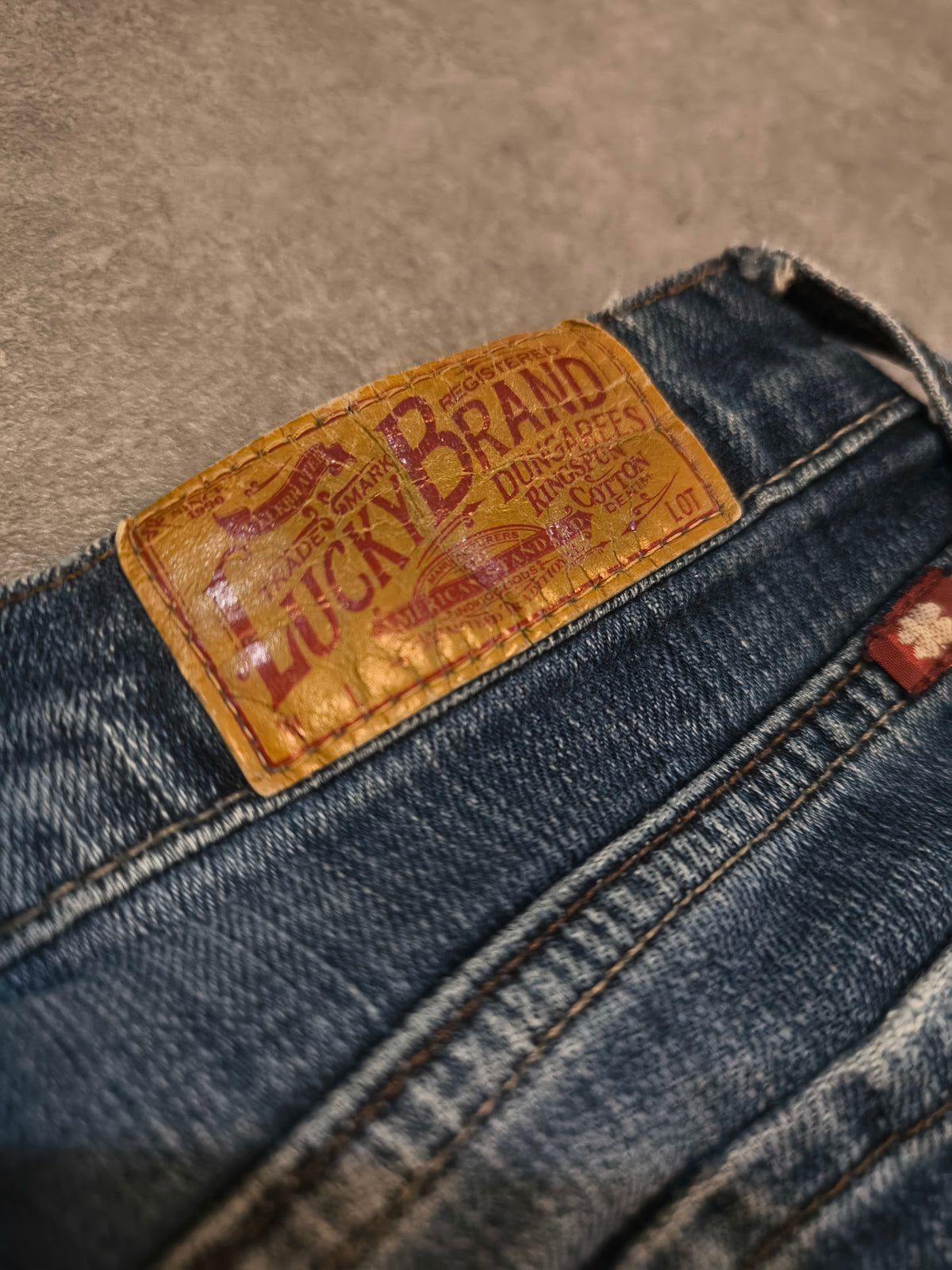 Lucky Brand Bootcut Jeans W28 | Blau Y2K Flared Denim Strass