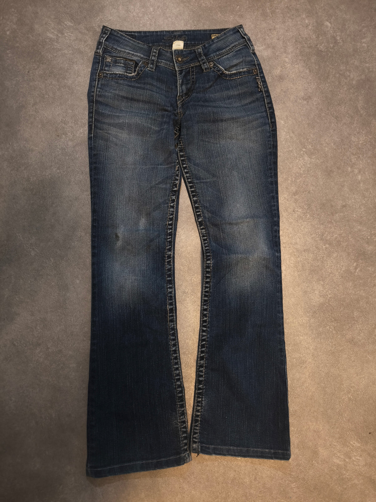 Silver Jeans Co. Suki Surplus W25 L31 Bootcut Jeans Y2K Dark Wash