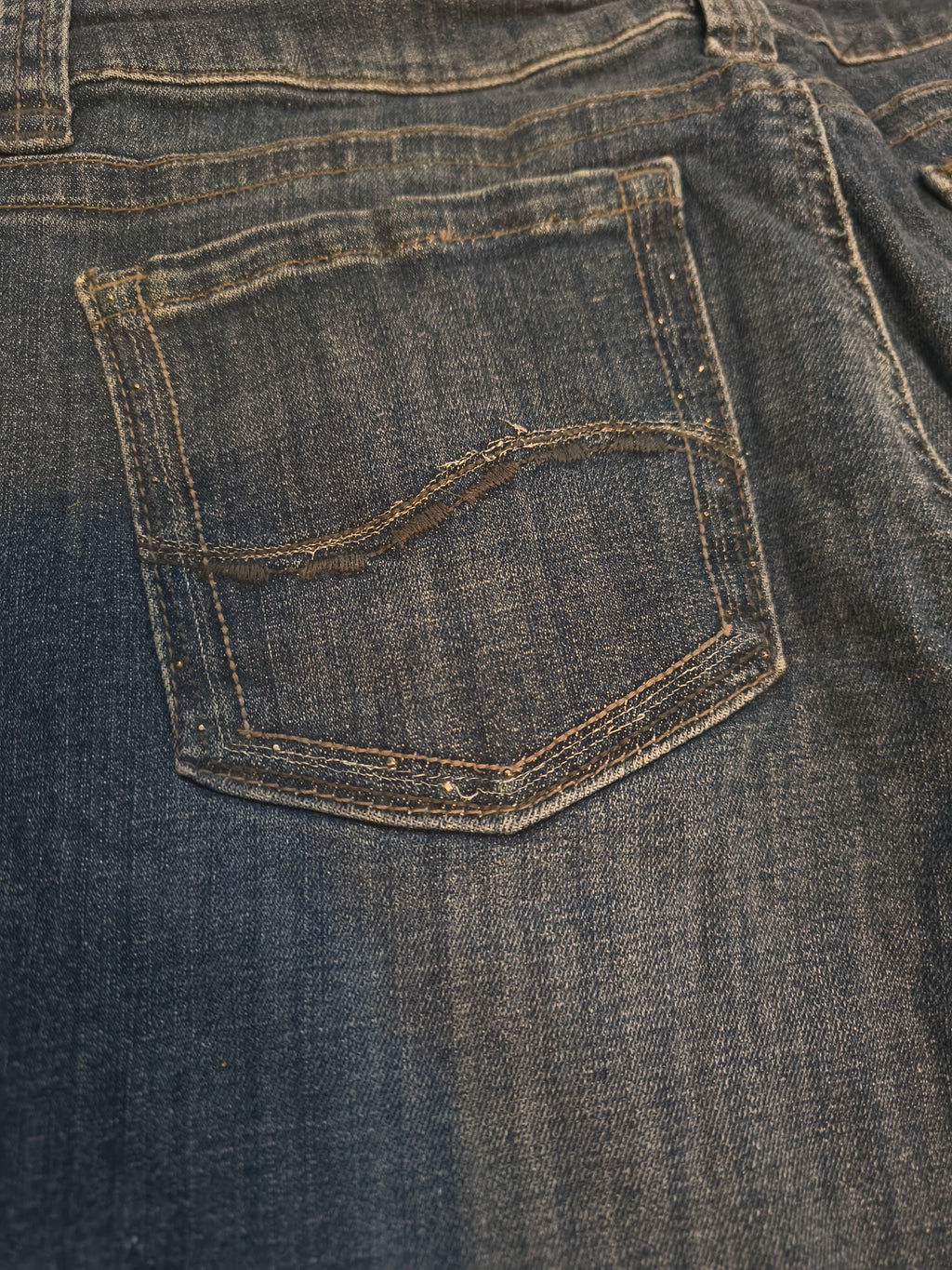 Lee Slender Secret Bootcut Jeans Y2K Low Rise Vintage Blue Denim