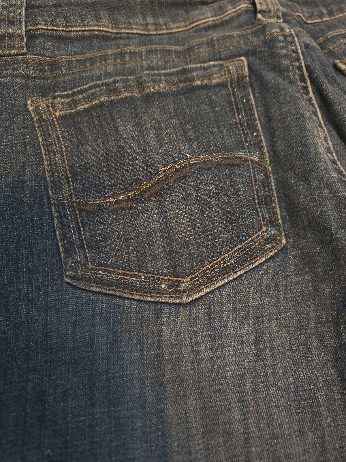 Lee Slender Secret Bootcut Jeans Y2K Low Rise Vintage Blue Denim