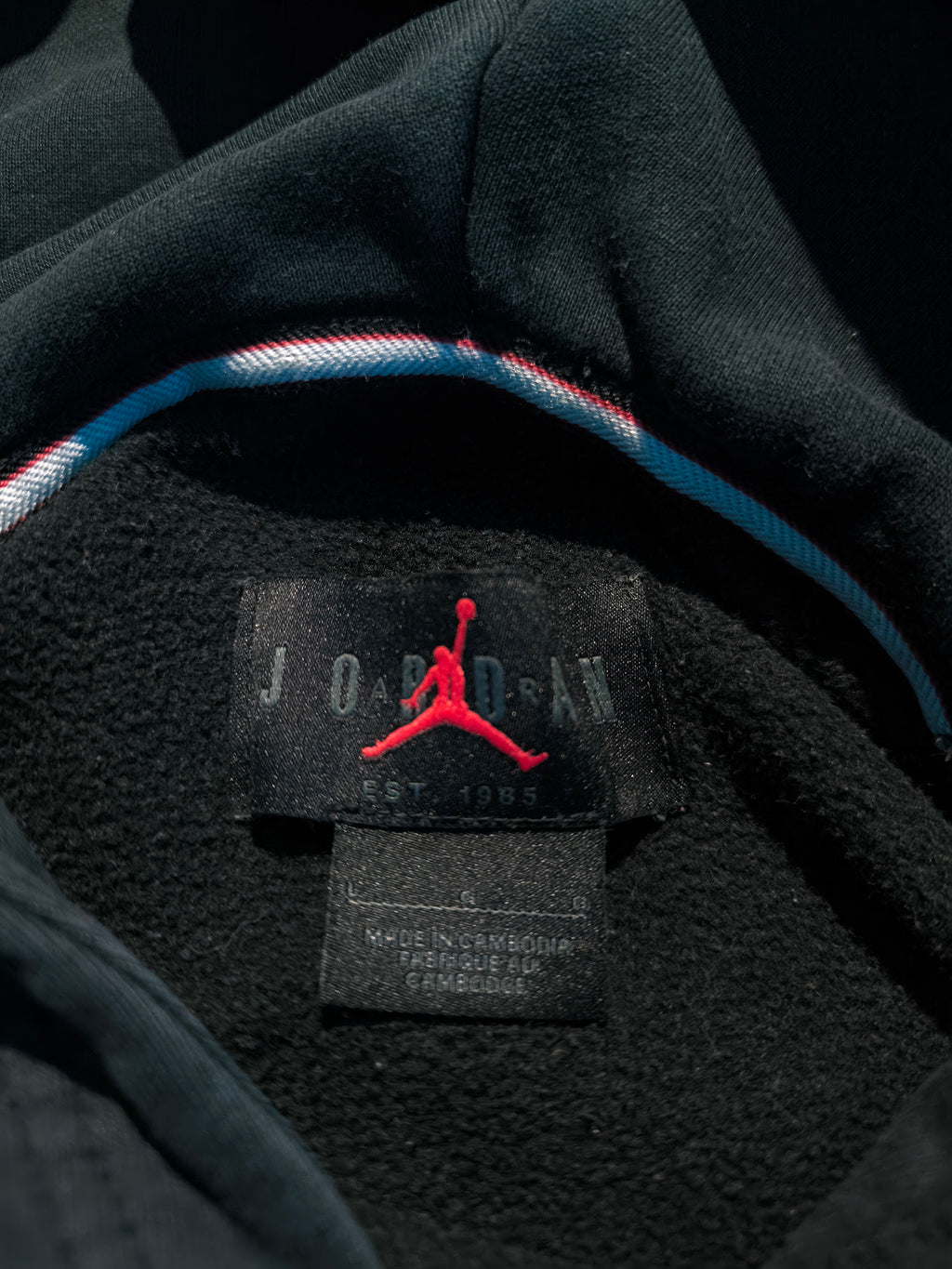 Jordan Jumpman Hoodie Schwarz Gr. L | Nike Air Jordan Pullover Vintage Style