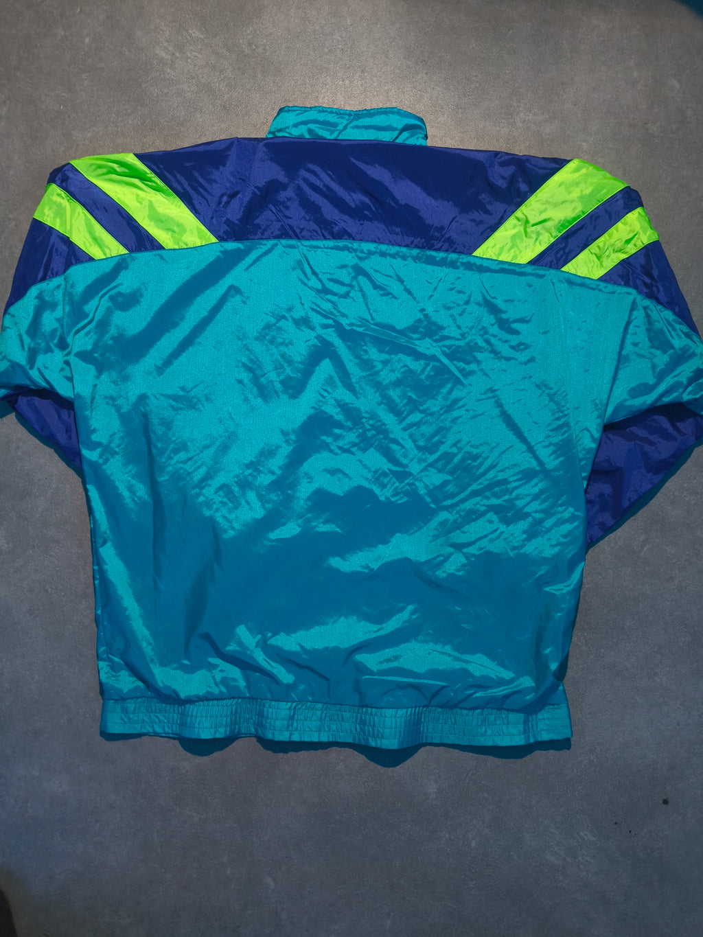Adidas Vintage Tracksuit Set 80s 90s Türkis Blau Neon | Trefoil L/XL