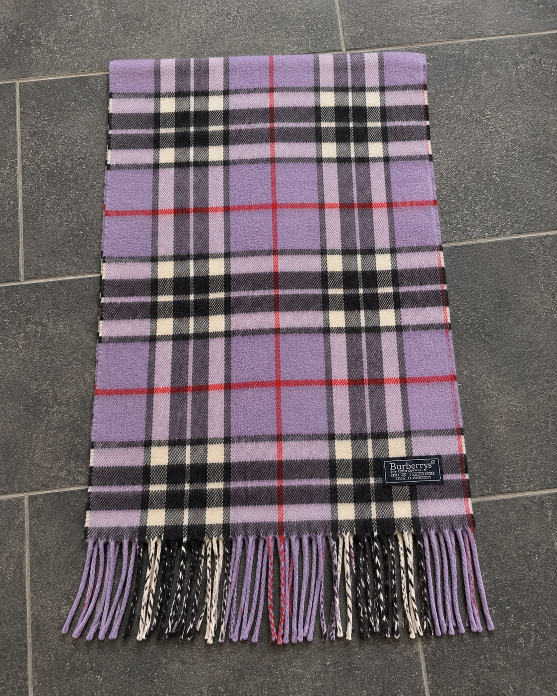 Vintage Burberry Schal - Lila