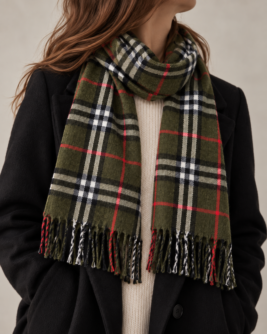 Vintage Burberrys Schal – 100% Lambswool – Made in England