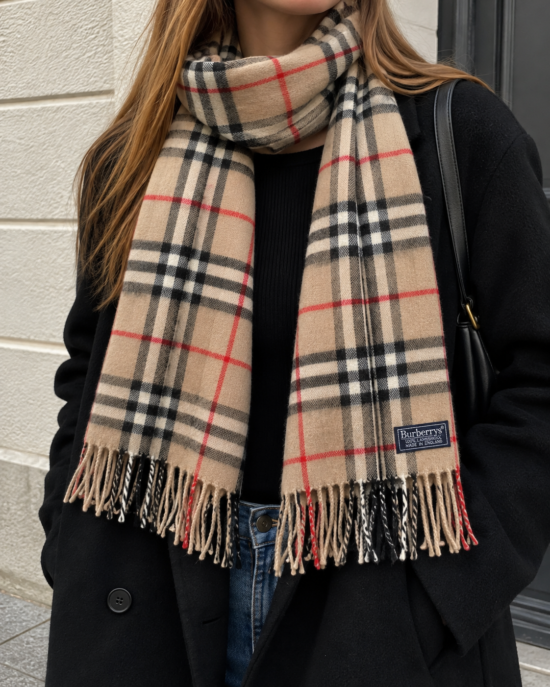 Vintage Burberry Schal Beige