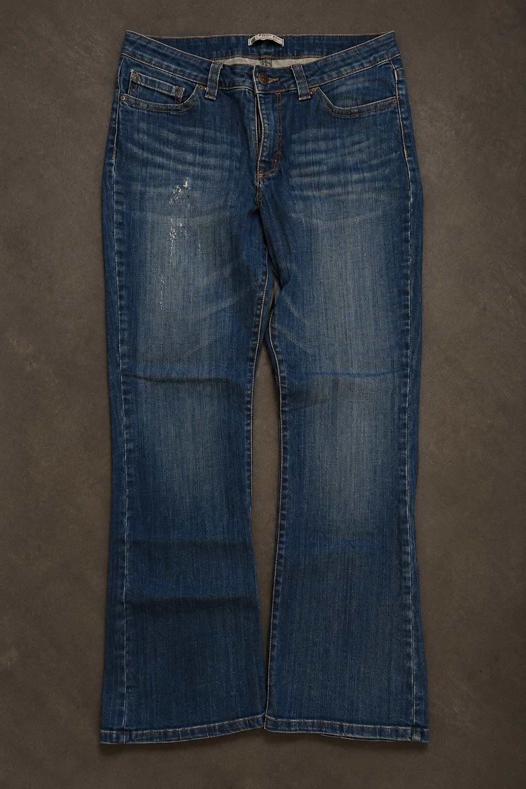 Lee Slender Secret Bootcut Jeans Y2K Low Rise Vintage Blue Denim